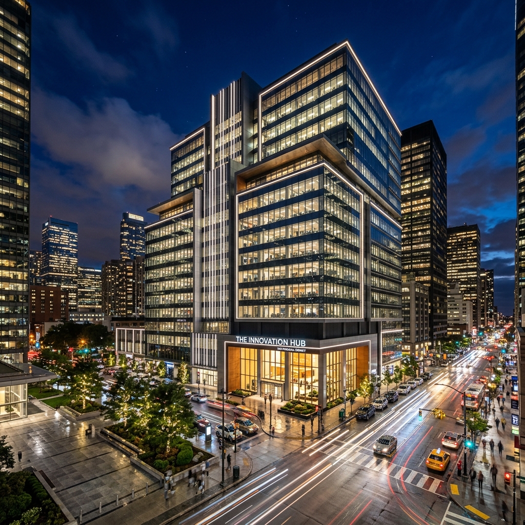 Commercial property in an Indian city
